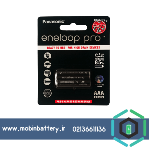 باتری نیم قلمی قابل شارژ پاناسونیک مدل Eneloop Pro